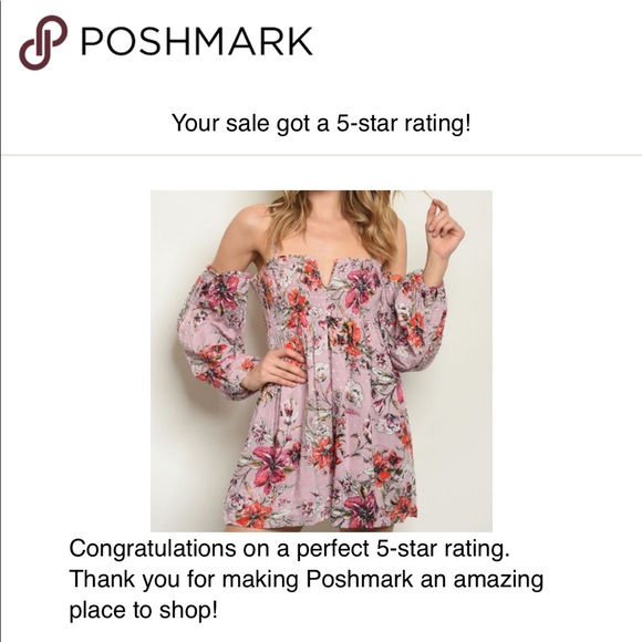 GIRLY & FLIRTY MAUVE FLORAL ROMPER - Picture 4 of 4